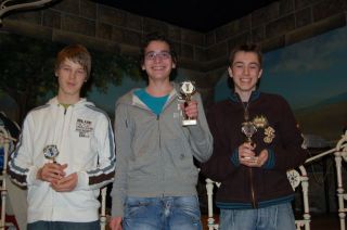 Groep A, t/m 16 jaar, de top 3