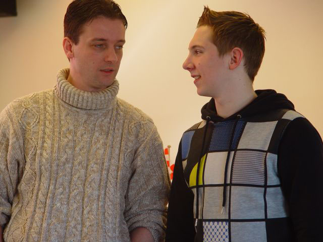 de regerend kampioen Mark Haast (rechts)